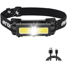 Lablanc - Lampe Frontale Puissante 1000 Lumens,Lampe Frontale led Rechargeable avec Lumière Rouge Blanche et Aimant Amovible Torche Frontale 7 modes