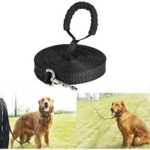 Lablanc - Longe pour Chien,Longe Chien 30m Laisse pour Chien, Laisse de Dressage avec Poignée pour Chiens,Noir