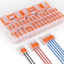 Lablanc - Lot Connecteurs Électriques Cosses et Kits,60 Pièces Connecteur Électrique Rapide Raccord Électrique,Connecteur de Fil Compact