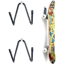 Lot de 2 supports muraux pour skateboard,Avec vis de suspension,Pour skateboard, longboard, pennyboard, guitare classique - Lablanc