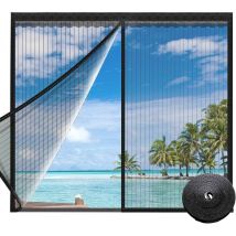 Magnetischer Fensterschutz, Magnetischer Fensterschutz, Ohne Bohren, Moskitonetz Mit Anti-mückenschutz, Für Fenster, Terrassentüren (100 X 120 Cm)