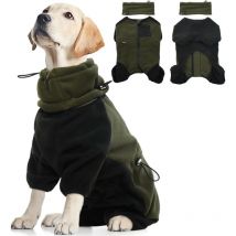 Lablanc - manteau pour chien,veste chaude pour chien,chien d'hiver,pull à col roulé,manteau polaire chaud,coupe-vent,temps froid,vêtements