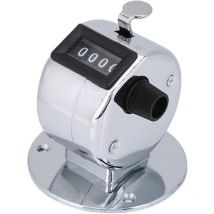 Mini Compteur Manuel de Nombre de Chiffres en métal à 4 Chiffres, Compteur de comptage Manuel avec siège en métal pour Jeux de Sport Golf - Lablanc