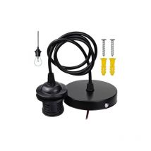 Lablanc - Monture Suspension Cable Suspension Luminaire E27 Porte Lampe Suspension Suspendue Accessoires avec 1m Câble pour Bar Café Magasin de