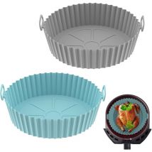 LaBlanc – Moule Air Fryer, 2 Pièces Moule Silicone Air Fryer, Accessoire Silicone Air Fryer Accessoires Panier de Friteuse à Air pour Philips Ninja