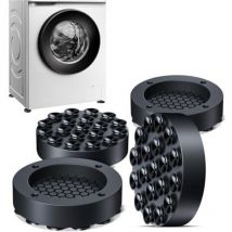 Paquet de 4 amortisseurs de vibrations pour Machine à laver, tapis en caoutchouc antidérapants universels Anti-Vibration pour laveuses et sécheuses