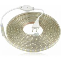 Lablanc - Ruban à led, Bande led Etanche, Lumineux Bandeau Led 220v, 5050 IP65 Etanche Bande Strip Led, Blanc chaud Largeur 8mm (4m)