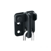 LaBlanc - Sliding Door Lock Padlock Hasp Door Lock Latch Buckle Hook Anti-Theft, Stainless Steel Matte Black Finish