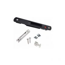 Lablanc - Sliding Door Window Hook Lock, Aluminum Alloy Sliding Door Hook Lock, Black 1pc
