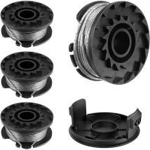 LaBlanc - Spool Line For BOSCH EasyGrassCut 18 23 26 Art 23 26 Trimmer Spare Parts (BOSCH F016800569 / F16800385, 4 Pieces)