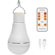 USB-wiederaufladbare Glühbirne mit Fernbedienung, 7 w dimmbare led, Outdoor-Camping-Notfall - Lablanc