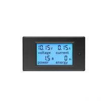 LaBlanc - Voltmetre Amperemetre DC 6.5-100V 20A, Tensionmetre Wattmetre Testeur Tension Courant Puissance énergie Numerique LCD énergiemètre