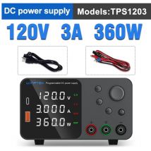 Maerex - Labornetzgerät regelbar Labornetzteil Netzgerät Netzteil Trafo 120V 3A 360W Gleichstrom-Netzteil - Schwarz