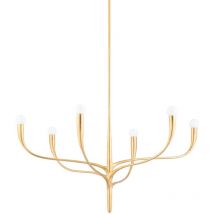 Labra 6-flammiger Kronleuchter Gold, 2500K
