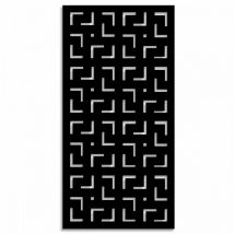Labyrinth -m- - Pannello in pvc traforato - Parasole - Colore: nero - Misura: 73x148 cm