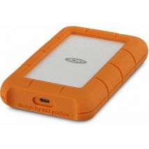 Lacie - Rugged 2TB usb c and usb 3.0 2.5 Inch Portable Orange External Hard Drive