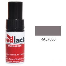 Lackstiftflasche Platingrau Ral 7036 Seidenmatt Multi-oberflächen Redlack