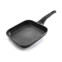 Lacor - Grillpfanne - Smooth Eco Stone Grill - Schwarz [28 x 28 cm]