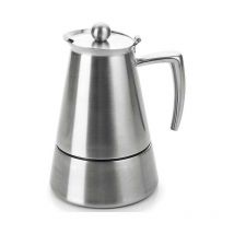 Lacor - Cafetière express Hyperluxe en acier inoxydable - 4 tasses