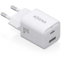 Ladegerät gan de wall Aisens asch-30w2p020-w/ 1xusb type-c/ 1xusb/ 30w