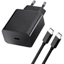 Ladegerät mit USB-C Anschluss und Type-C Kabel - 3A 20W mit PD und QC 4.0