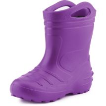 Ladeheid Gummistiefel Kinder Federleichte Eva Regenstiefel Für Mädchen Und Jungen Thermo Gummistiefel Gefüttert Kl051 (violett, 25 Eu)