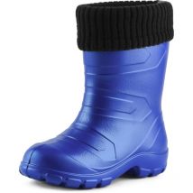 Ladeheid Kinder Mädchen Jungen Federleichte Eva Thermo Gummistiefel Gefüttert La845kids (kornblume2727c/schwarz, 26 Eu)