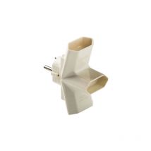 Duolec - adaptador tripe 10A - 250V ehlis