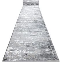Rugsx - Läufer Strukturell mefe 6184 zwei Ebenen aus Vlies dunkelgrau 90 cm grey 90x780 cm