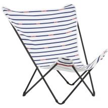 Fauteuil Papillon Grande Largeur - Pop Up Xl - Airlon - Blanc Marin - Lafuma Mobilier