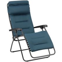 Fauteuil Relax Jardin - Chaise Longue Matelassé Zéro Gravité - Rsx Clip - Aircomfort - Bleu Coral Blue - Lafuma Mobilier