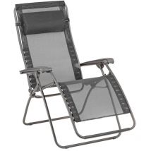 Lafuma Mobilier - Fauteuil Relax Jardin - Chaise Longue Zéro Gravité - Rsxa Clip - Batyline Iso - Noir