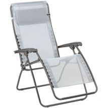 Lafuma Mobilier - Fauteuil Relax Jardin - Chaise Longue Zéro Gravité - Rsxa Clip - Batyline Iso - Bleu Ciel