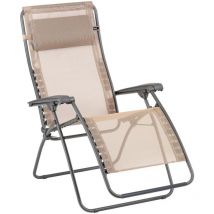 Lafuma Mobilier - Fauteuil Relax Jardin - Chaise Longue Zéro Gravité - Rsxa Clip - Batyline Iso - Orange Canyon