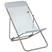Lafuma Mobilier - Transat Jardin Pliable - Chilienne Multi-positions - Transatube 2 - Batyline Iso - Bleu Ciel