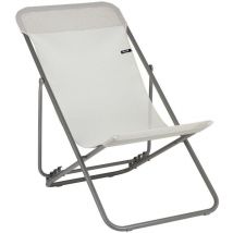 Lafuma Mobilier - Transat Jardin Pliable - Chilienne Multi-positions - Transatube 2 - Batyline Iso - Beige Seigle