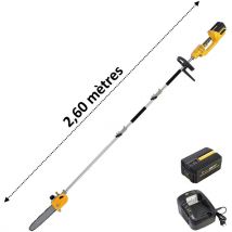 Gt Elec - lagueuse sur perche sans fil à batterie, 40 v + batterie 4 Ah + chargeur