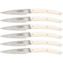 Jean Dubost Messer Set 6 Tlg., Acrylic Ivory - Laguiole