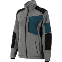 Lahti Pro Berufsl Blouse Slim Fit Grau Schwarz Türkis