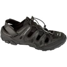 Lahti Pro - Sandalen De Men's Work L30607, Rutschfest, Gummisohle, Offener Absatz, Schuhe, Schwarz Und Grau, 42 Eu