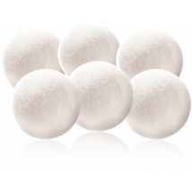 Laine en feutre de sèche séchée et eau-eau-absorbant l'eau, enlevant des vêtements duvets statiques Boule en feuille de laine blanche 6 installée