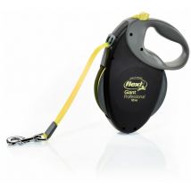 Laisse Giant Professional Tape 10 m black/neon yellow Flexi GTP-210-S-NEO-16