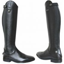 Bottes 43 M: Gagnant : bottes en cuir avec élastique et fermeture éclair arrière