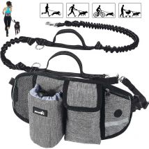 Laisse de chien Pecute laisse mains libres pour chien jusqu'à 110 kg choc confortable Ab