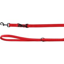 Laisse d'entrainement rouge 20 mm x 2 mètre pour chien Flamingo