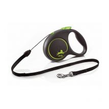Laisse Black Design s Cord 5m black/ green Flexi FU12C5-251-S-CG