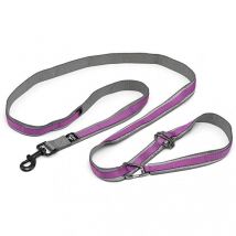 Laisse mains libres Kurgo quantum - 6 positions - 120 a 180 cm - Violet