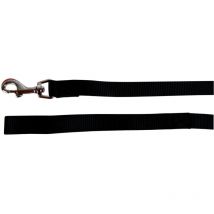 Laisse nylon, 1 m x 15 mm, noir, pour chien Zolux
