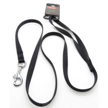 Laisse nylon, 1 m x 10 mm, noir, pour chien. Animallparadise