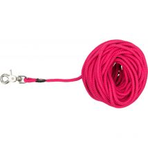 Laisse à pister, ø 6 mm x 20 m rose ronde sans dragonne, pour chien. Trixie